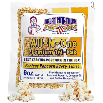 Great Western Premium America All-In-One Popcorn Kit (Various Sizes)