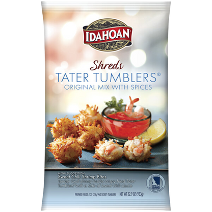 Idahoan Shreds Tater Tumblers Mix 32.9 oz. Pouch -(Various sizes)