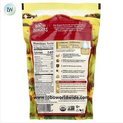Birch Benders, Complete Pancake & Waffle Mix, Organic, 1 lb (454 g) (Various Flavours)