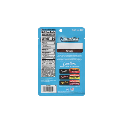 StarKist Chicken Creations Teriyaki, Single Serve Pouch, 2.6 oz