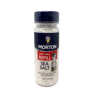 Morton Extra Coarse Sea Salt Grinder Refill 9 oz. - 6/Case