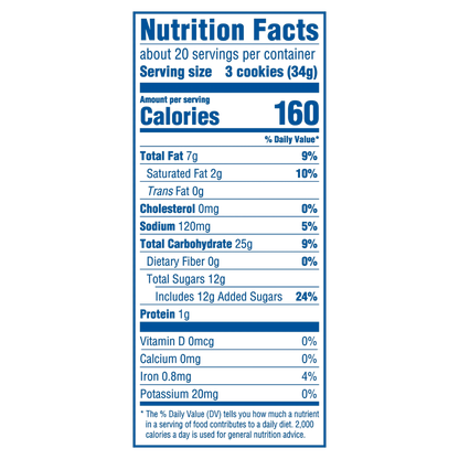 OREO Golden Sandwich Cookies, Party Size, 24.16 oz