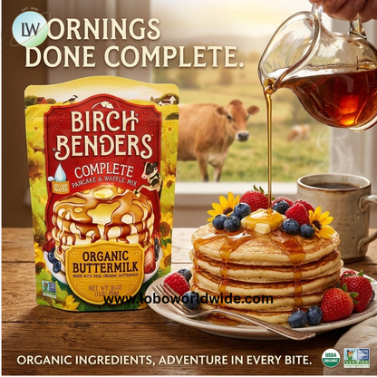 Birch Benders, Complete Pancake & Waffle Mix, Organic, 1 lb (454 g) (Various Flavours)