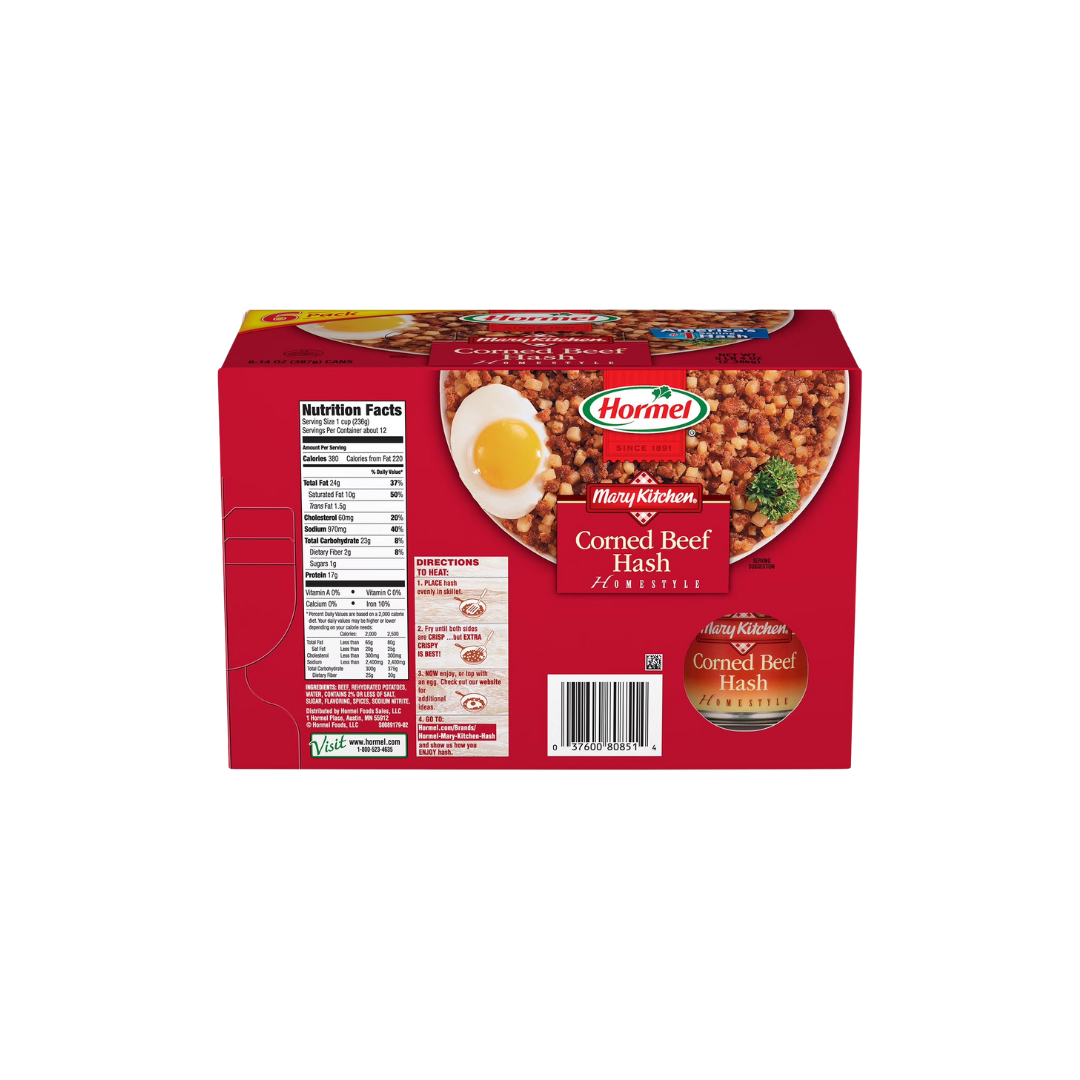 Hormel Mary's Kitchen Corned Beef Hash, 6 pk./14 oz.