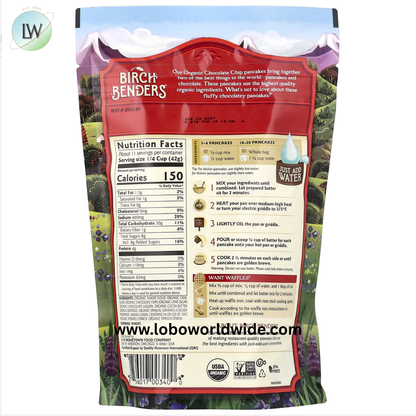 Birch Benders, Complete Pancake & Waffle Mix, Organic, 1 lb (454 g) (Various Flavours)