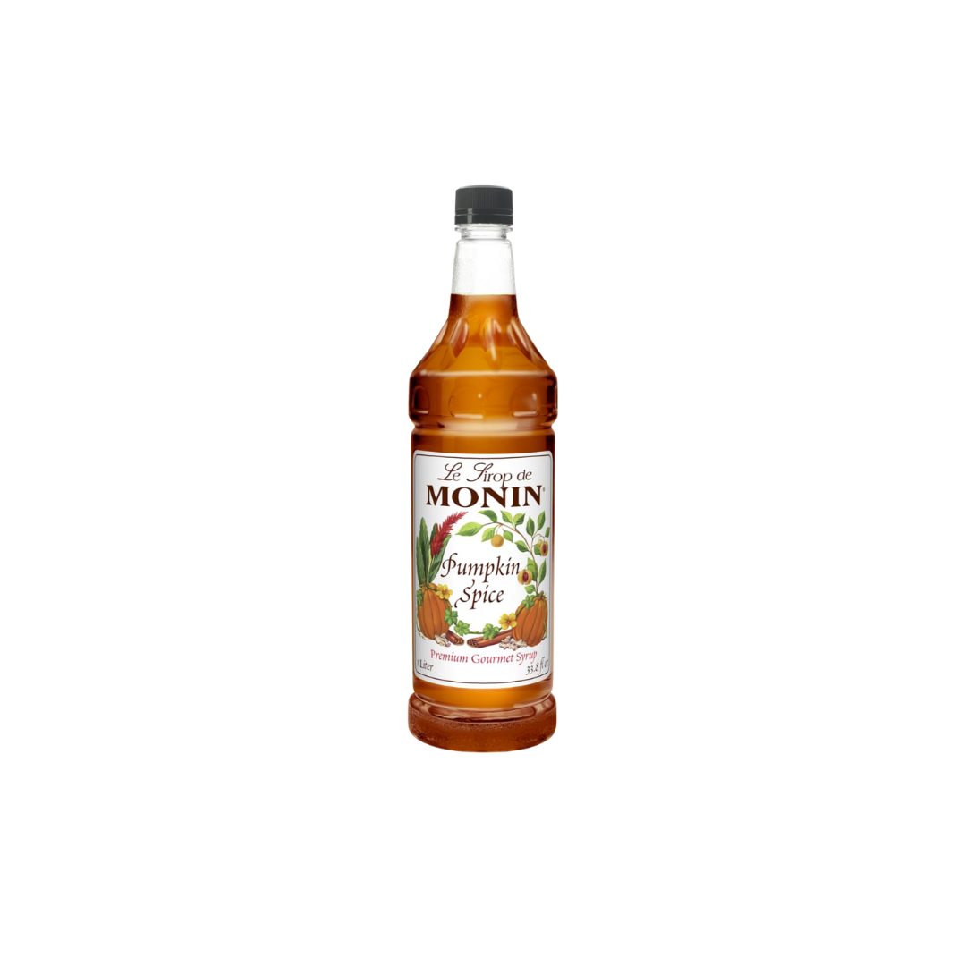 Monin Premium Flavoring Syrup 1 Liter-4/Case (Various Flavors)