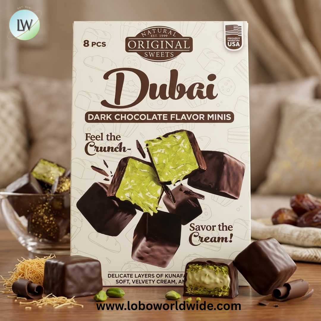 Original Natural Sweets, Dubai Dark Chocolate Minis, 8 Pieces, 6 oz (170 g)