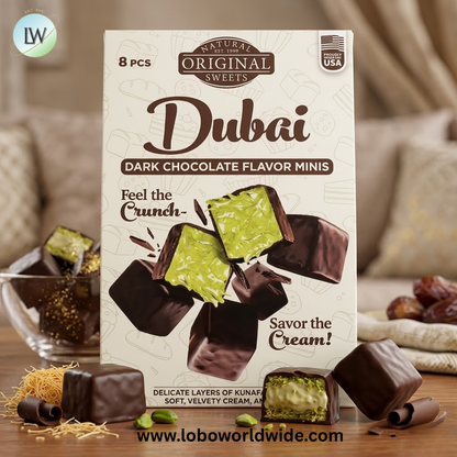 Original Natural Sweets, Dubai Dark Chocolate Minis, 8 Pieces, 6 oz (170 g)