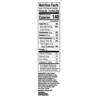 OREO Thins Golden Crunchy Sandwich Cookies, Baked, Family Size, 11.78 oz Shelf Stable Plastic Tray