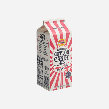 Great Western 1/2 Gallon Carton Strawberry Cotton Candy Floss Sugar