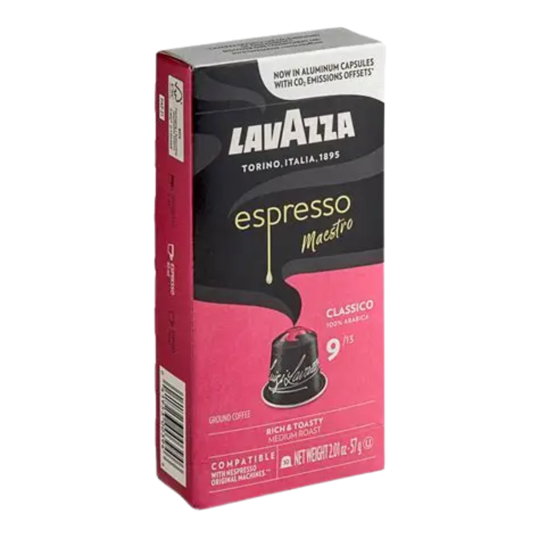 Lavazza Espresso Maestro Single Serve Capsules for Nespresso* Original Machines -(Various flavours &Sizes)