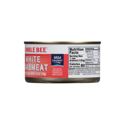 Bumble Bee White Flake Crab Meat in Water, 6 oz Can -, 6 Ounce (Pack of 12)