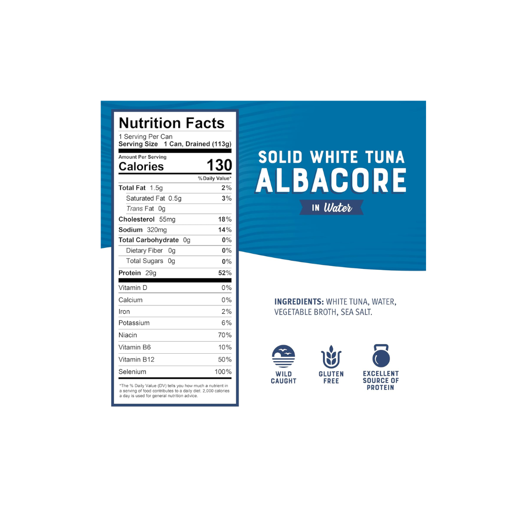 Bumble Bee Solid White Albacore Tuna in Water, 5 oz Can