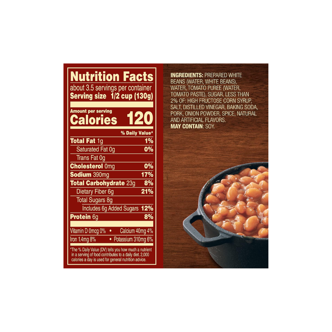 Van Camp's Pork and Beans, Canned Beans, 15 oz