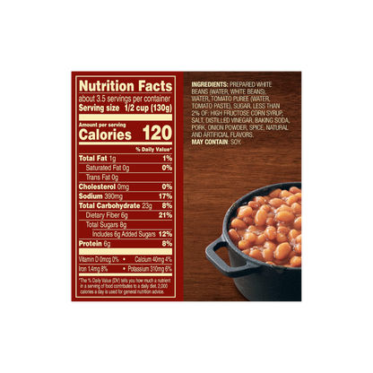 Van Camp's Pork and Beans, Canned Beans, 15 oz