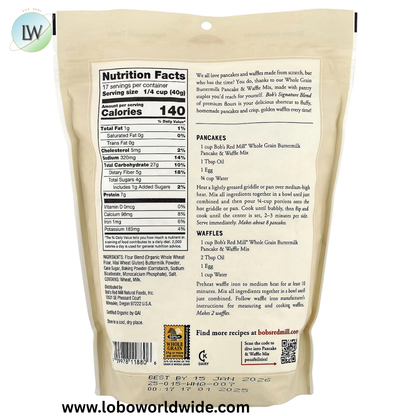 Bob's Red Mill, Pancake & Waffle Mix, 24 oz (680 g)(Various Flavours)