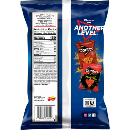 Doritos Tortilla Chips Cool Ranch Flavor Snack Chips, 9.25 oz Bag