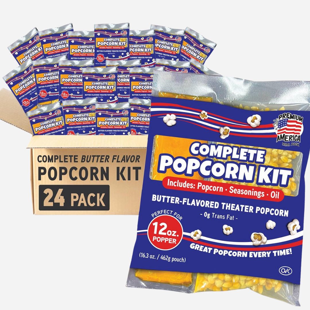 Great Western Premium America All-In-One Popcorn Kit (Various Sizes)