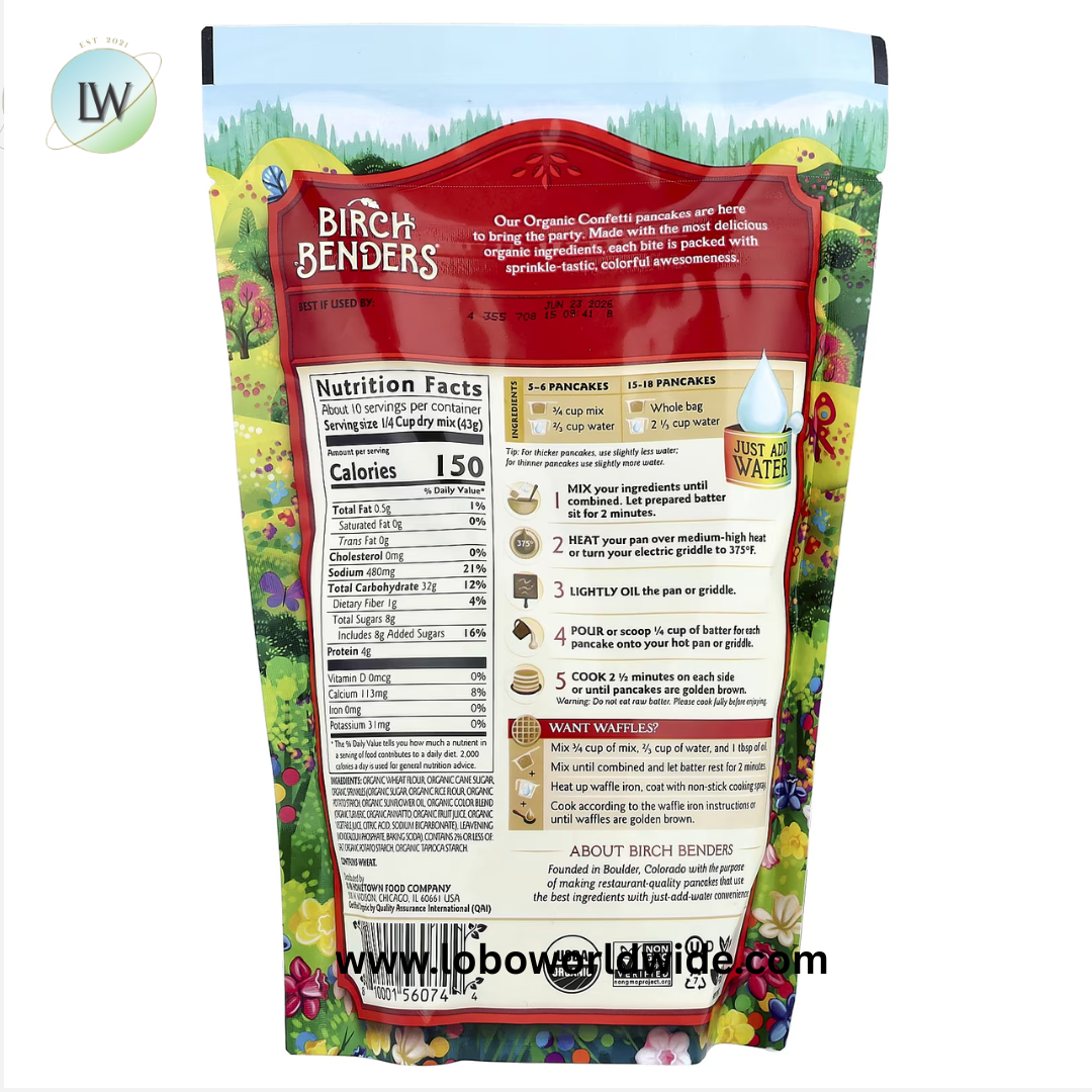 Birch Benders, Complete Pancake & Waffle Mix, 14 oz (397 g) (Various Flavours)