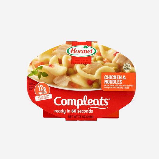 HORMEL COMPLEATS Chicken & Noodles Microwave Tray, 7.5 Ounces (Pack of 7)