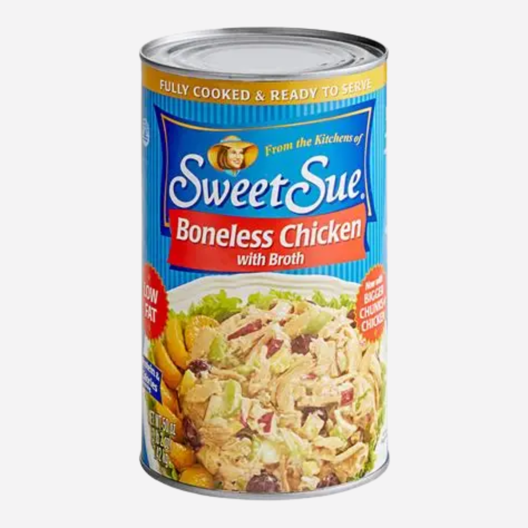 Sweet Sue Can Boneless Chicken 50 oz. (various sizes)