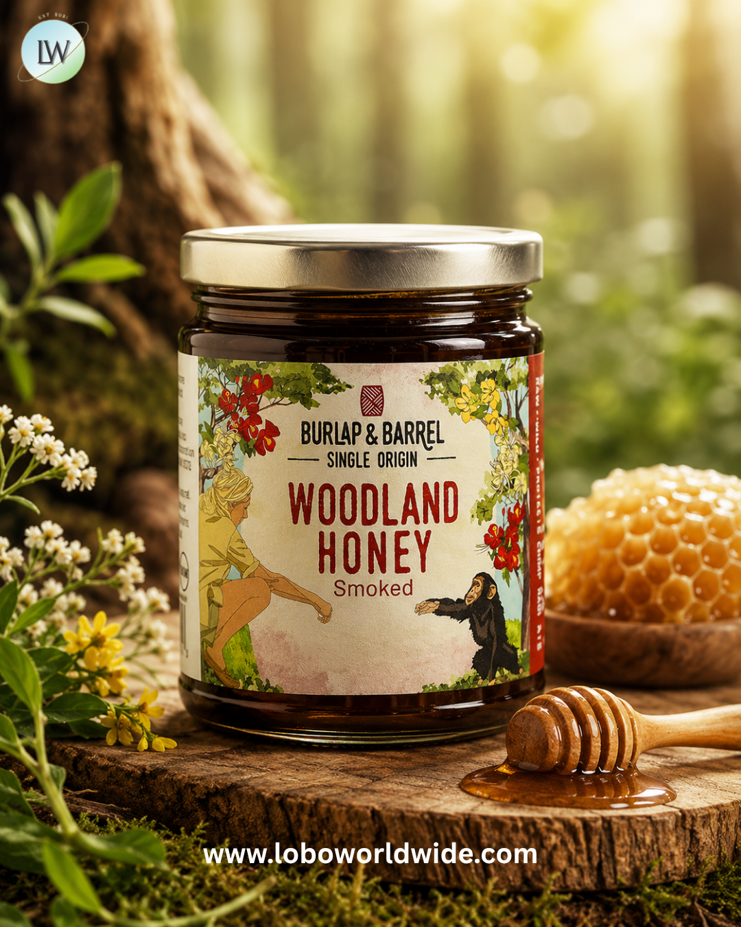 Burlap & Barrel, Woodland Honey, 12 oz (340 g)