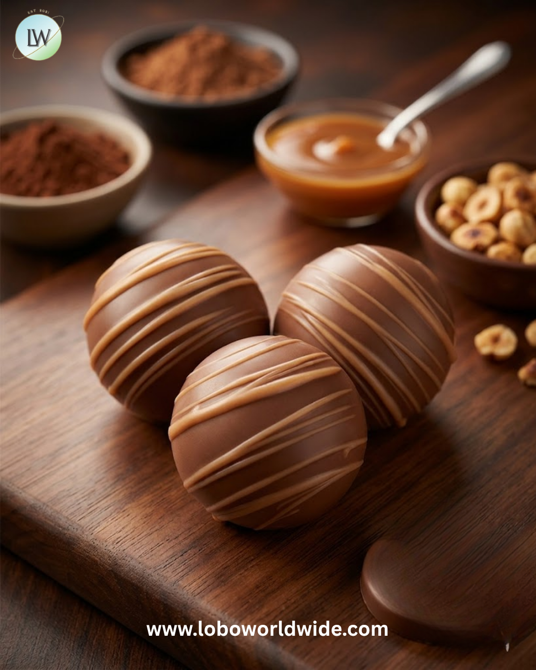 Butter Pecan Dessert Birnn Truffles Milk Chocolate - 24ct