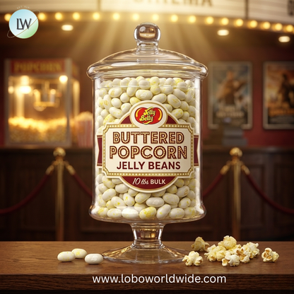 Buttered Popcorn Jelly Beans - 10 lbs bulk