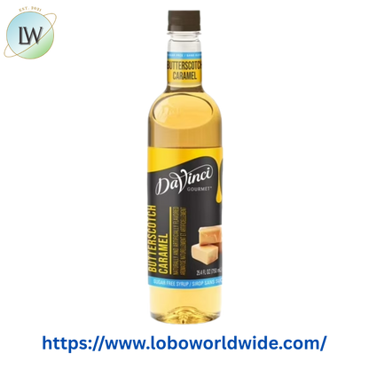 DaVinci Gourmet Sugar Free Butterscotch Flavoring Syrup 750 mL