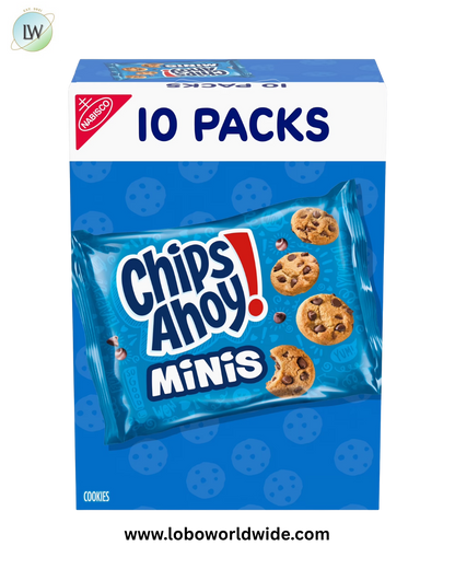 CHIPS AHOY! Mini Original Chocolate Chip Cookies, 10 Snack Packs