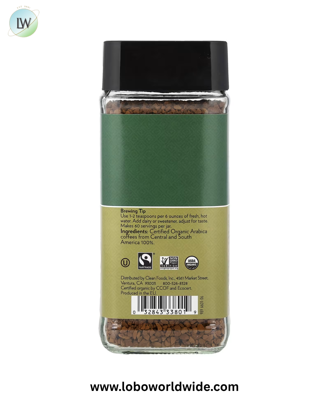 Cafe Altura, Instant Organic Coffee, Medium Roast, Freeze-Dried