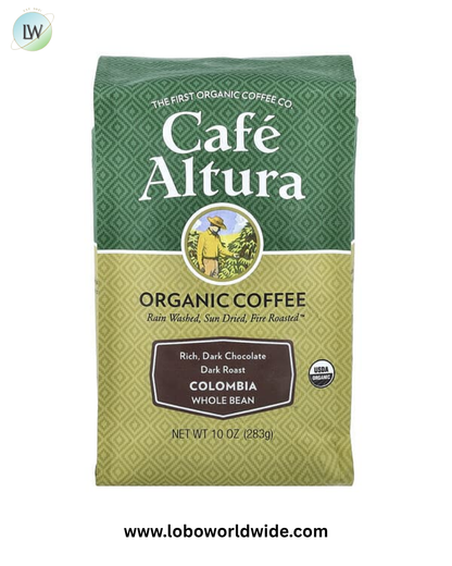Cafe Altura, Organic Coffee, Whole Bean, 10 oz (283 g)
