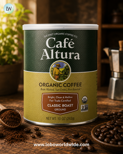 Cafe Altura, Organic Coffee, Ground, 10 oz (283 g)