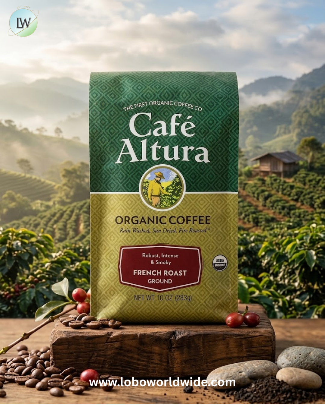 Cafe Altura, Organic Coffee, Ground, 10 oz (283 g)