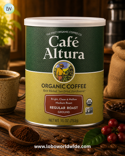 Cafe Altura, Organic Coffee, Ground, 10 oz (283 g)
