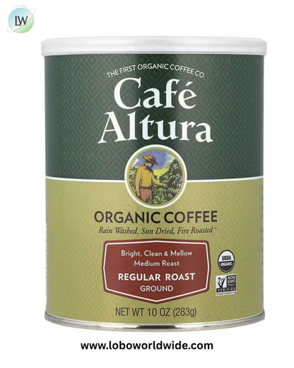 Cafe Altura, Organic Coffee, Ground, 10 oz (283 g)