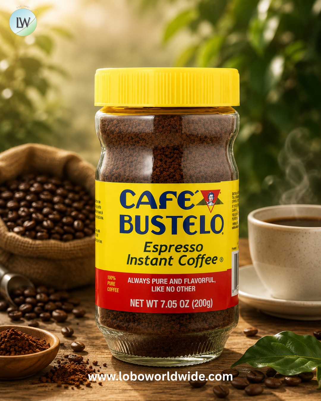 Café Bustelo, Espresso Instant Coffee®, 7.05 oz (200 g)