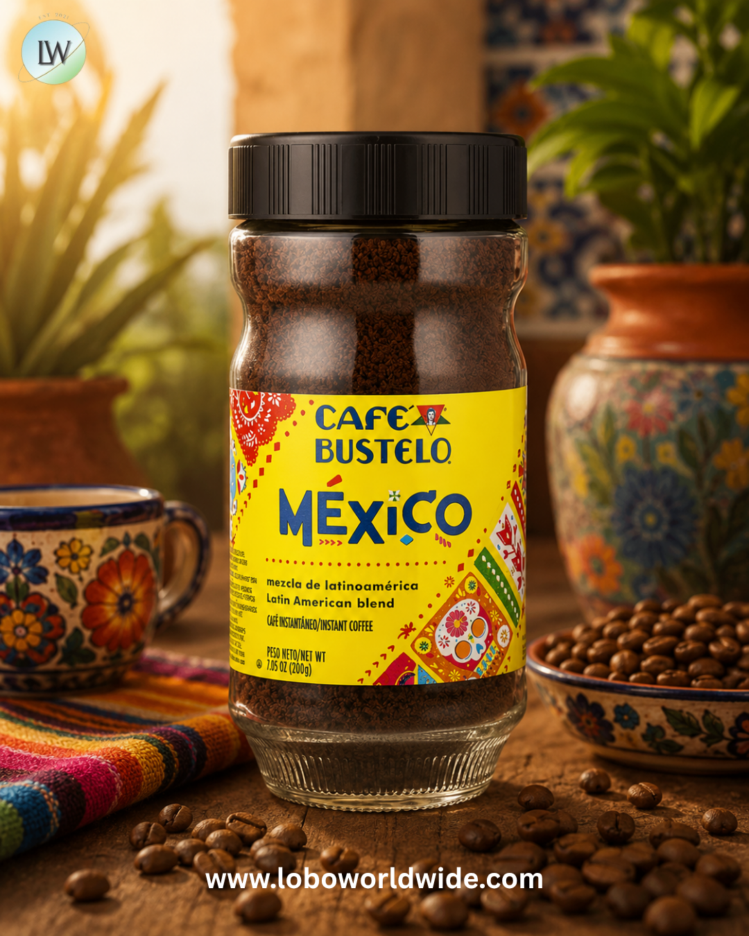 Café Bustelo, Instant Coffee, Latin American Blend, 7.05 oz (200 g)