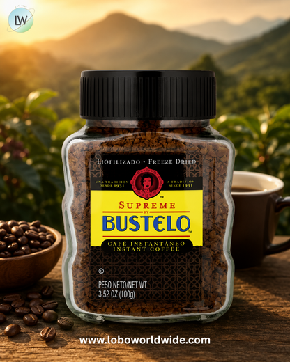 Café Bustelo, Supreme by Bustelo™ Freeze Dried Instant Coffee, 3.52 oz (100 g)
