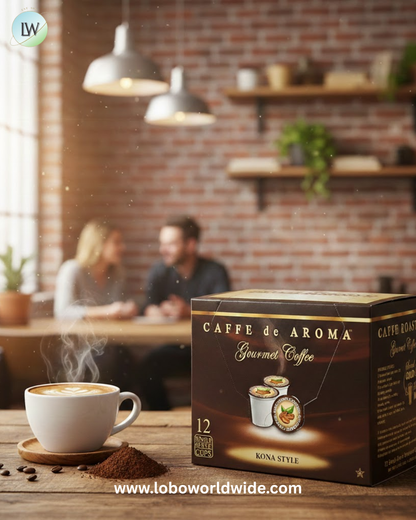 Caffe de Aroma Single Serve Cups – 4/Case (Various Sizes)