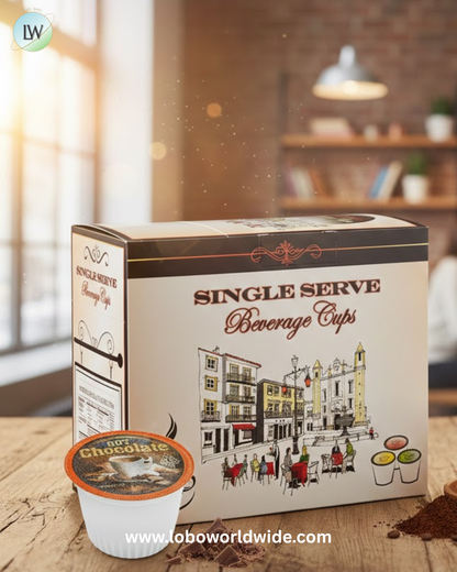 Caffe de Aroma Single Serve Cups – 4/Case (Various Sizes)
