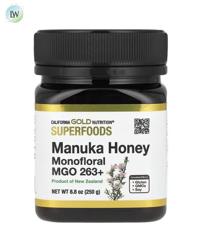 California Gold Nutrition, Superfoods, Manuka Honey, Monofloral, MGO , 8.8 oz (250 g)