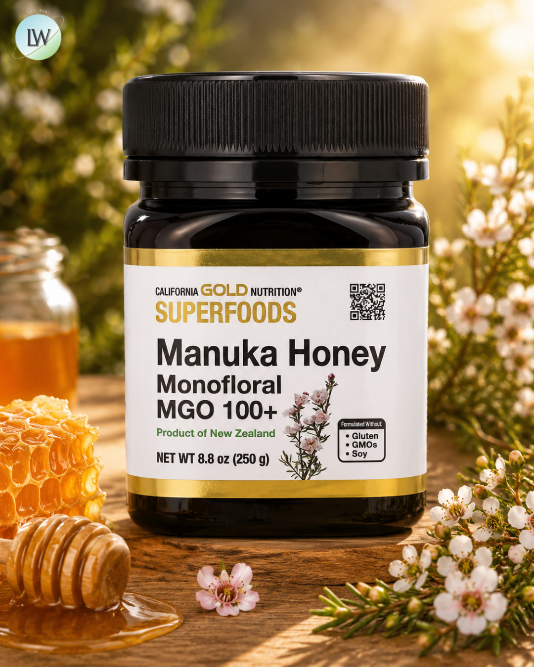 California Gold Nutrition, Superfoods, Manuka Honey, Monofloral, MGO , 8.8 oz (250 g)