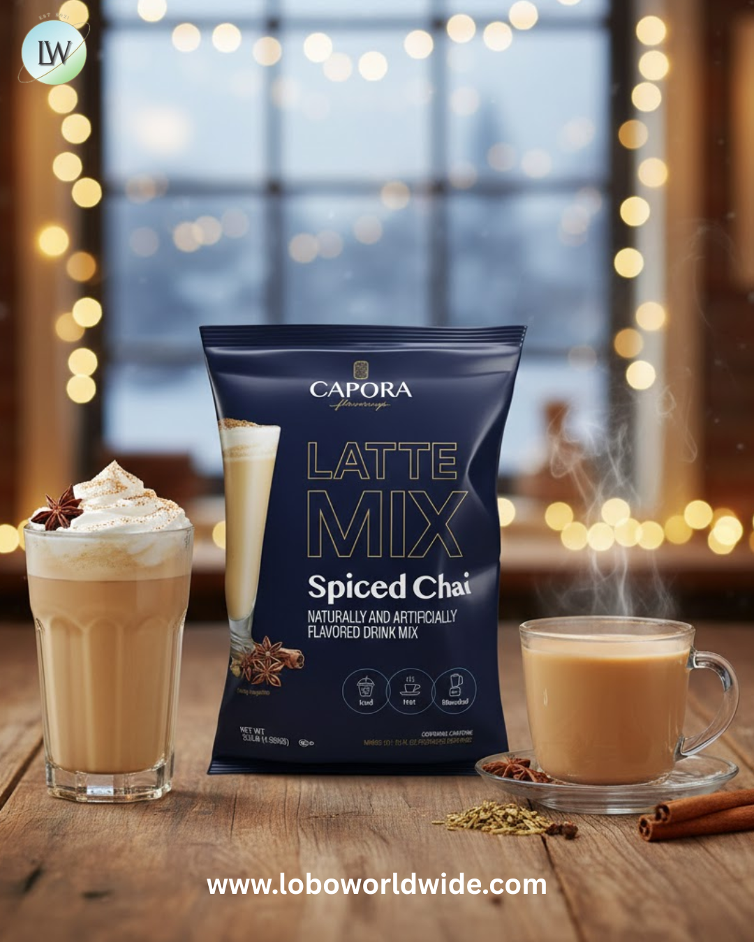 Capora 3.5 lb. Spiced Chai Latte Mix