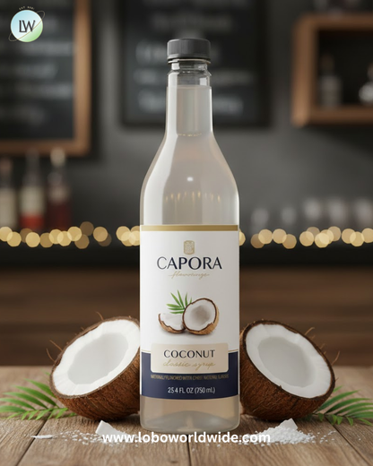 Capora Flavoring Syrup 750 mL – 6/Case (Various Flavours)