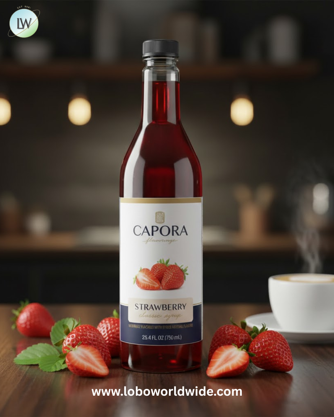 Capora Flavoring Syrup 750 mL – 6/Case (Various Flavours)