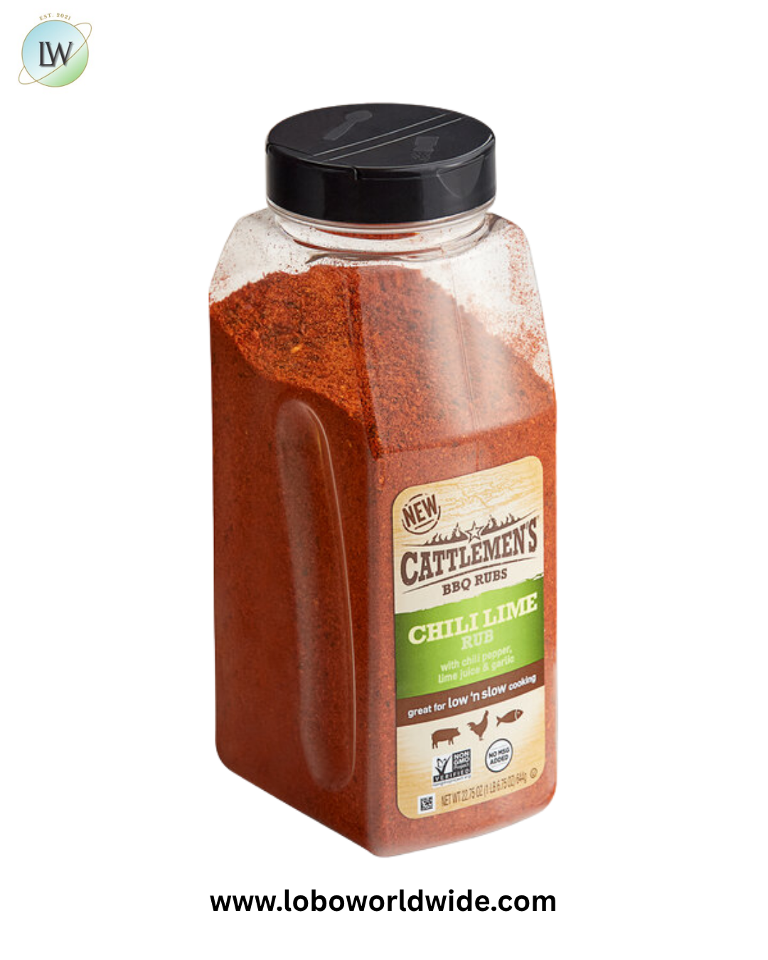 Cattlemen's 22.75 oz. Chili Lime BBQ Rub