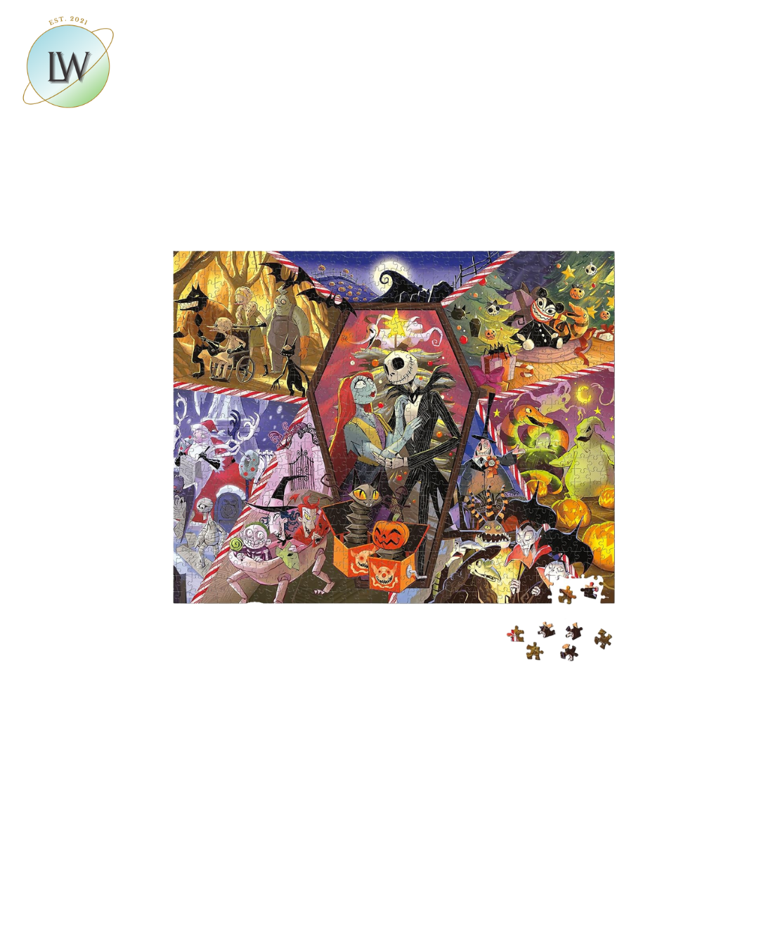 Ceaco – Disney’s The Nightmare Before Christmas 1000-Piece Large Piece Puzzle