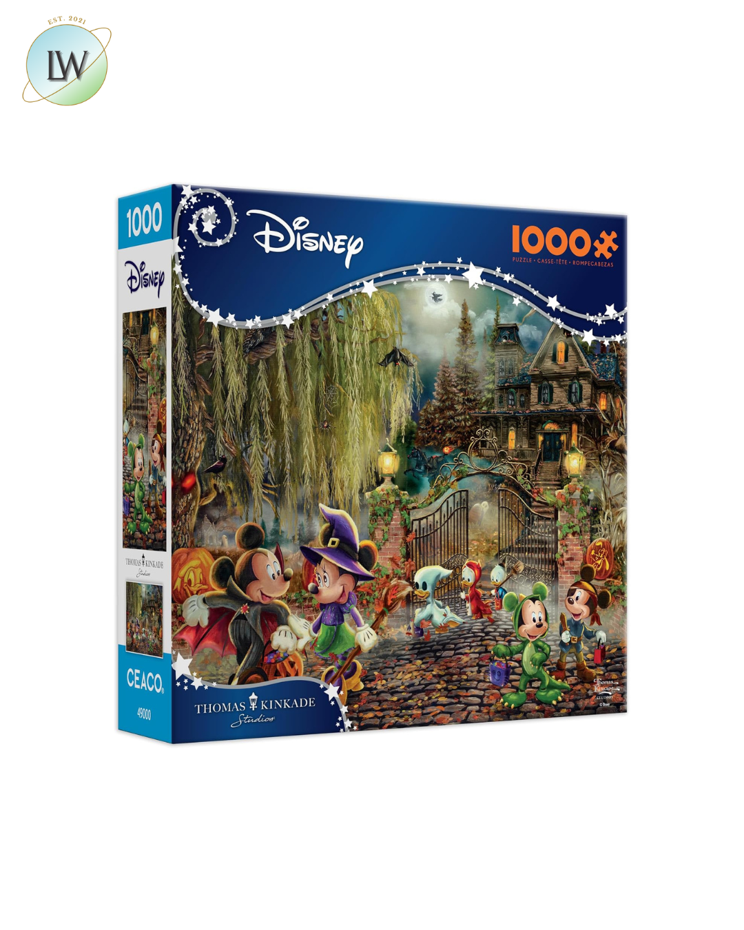 Ceaco – Thomas Kinkade Disney Mickey & Minnie 1000-Piece Puzzle