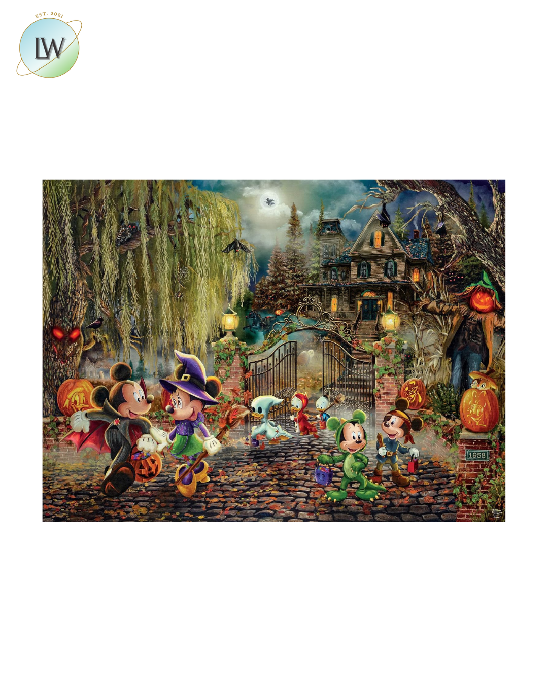 Ceaco – Thomas Kinkade Disney Mickey & Minnie 1000-Piece Puzzle